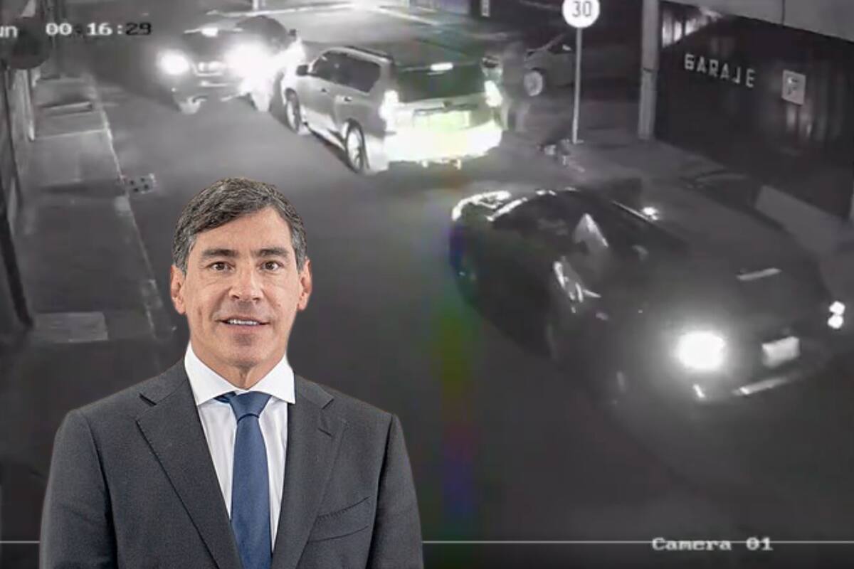 Cámaras de seguridad captaron el momento en que hombres armados intentaron interceptar el vehículo del magistrado Álvaro Prada en el norte de Bogotá.