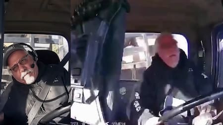 Conductor se atragantó con una bebida y se desmayó al volante: todo quedó en video