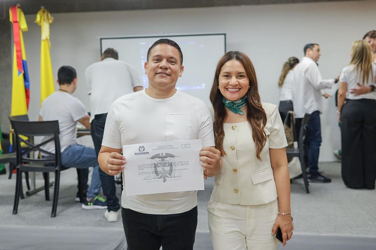 Campo Elías Ramírez y su esposa Mónica González. Foto: Suministrada/VANGUARDIA