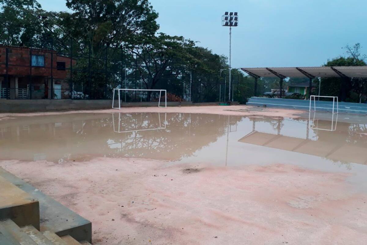 “Vamos a tener una piscina mas no una cancha”, manifestó el ciudadano. (Foto: SUMINISTRADA / VANGUARDIA LIBERAL)