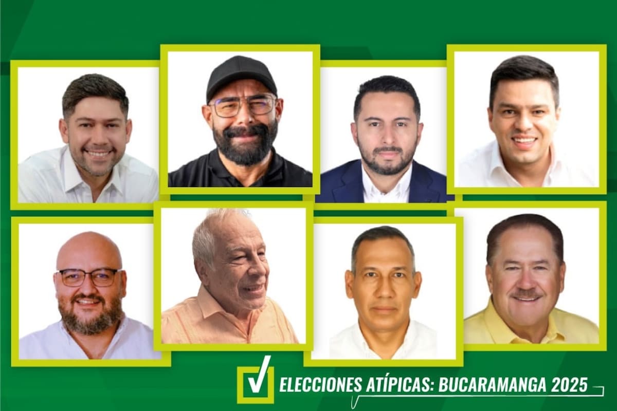 Candidatos para las elecciones atípicas para la Alcaldía de Bucaramanga | Fotomontaje Vanguardia