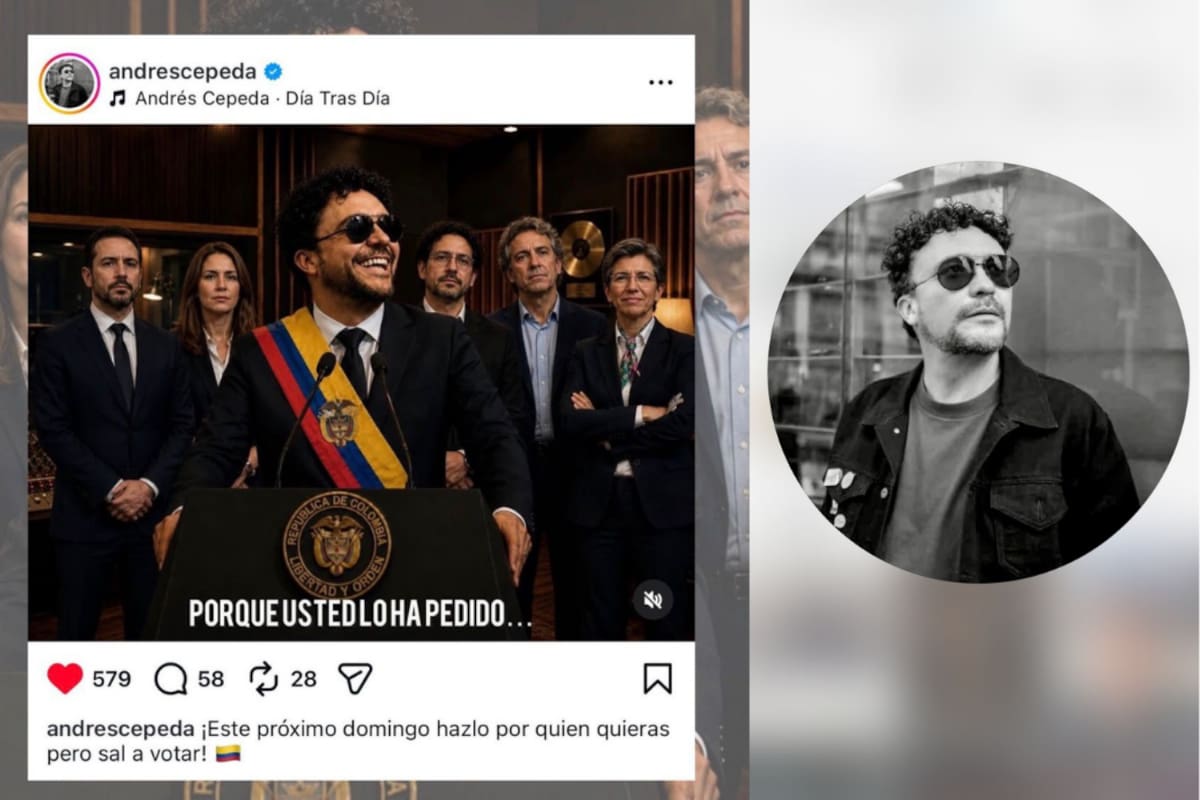 La conversación digital tomó fuerza luego de publicaciones humorísticas relacionadas con el cantante colombiano. Imagen de// perfil Instagram // foto de Ig: andrescepeda.