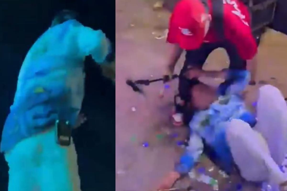 Cantante Churo Díaz sufrió dura caída durante un concierto | Tomada de Video