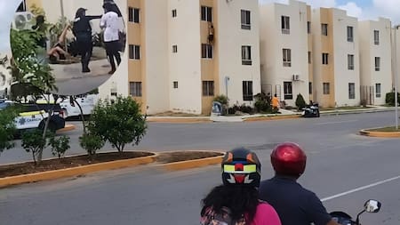 Cayó de un tercer piso al supuestamente escapar del esposo de su amante: el video se viralizó