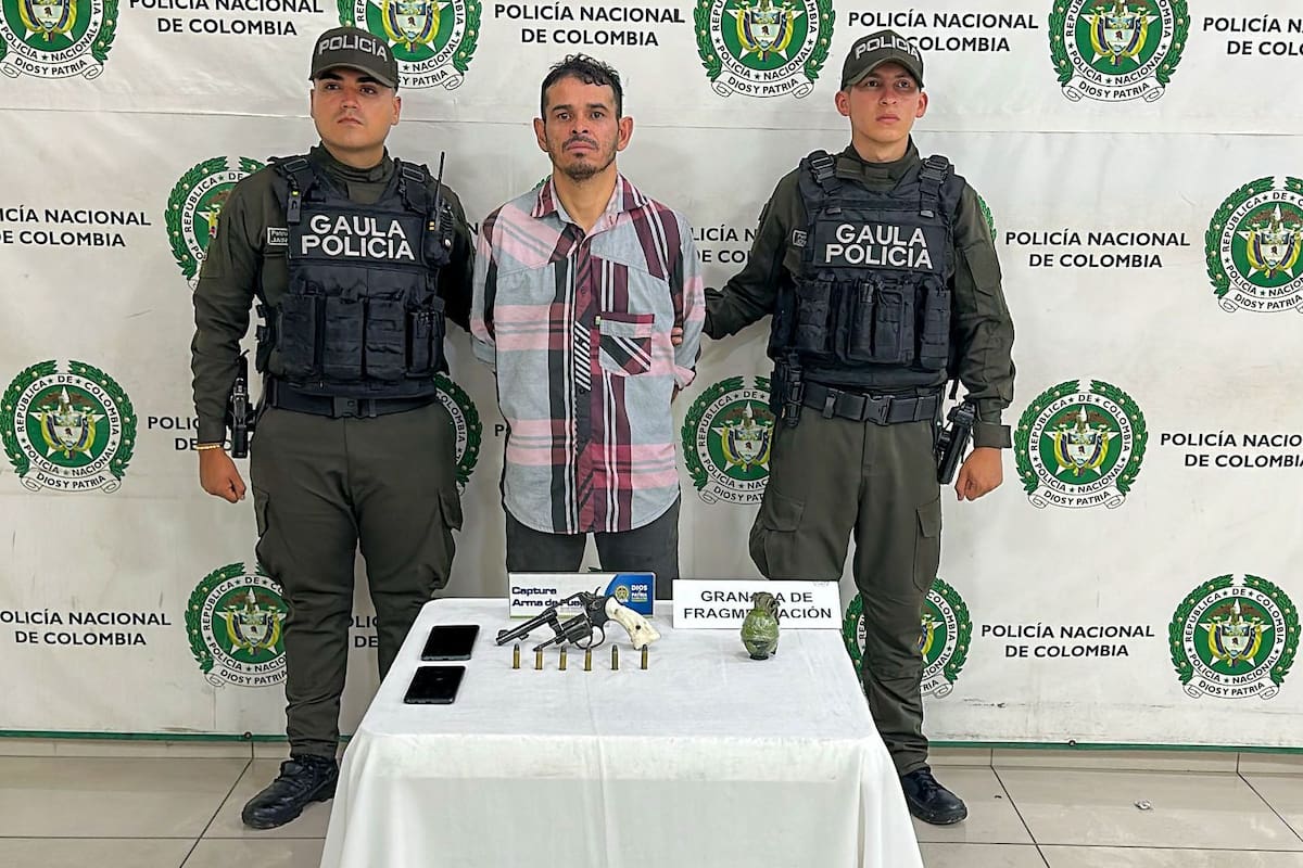 Alias ‘Galón’: el presunto extorsionista que amenazaba comerciantes mostrando una granada en Santander.
Foto: cortesía.