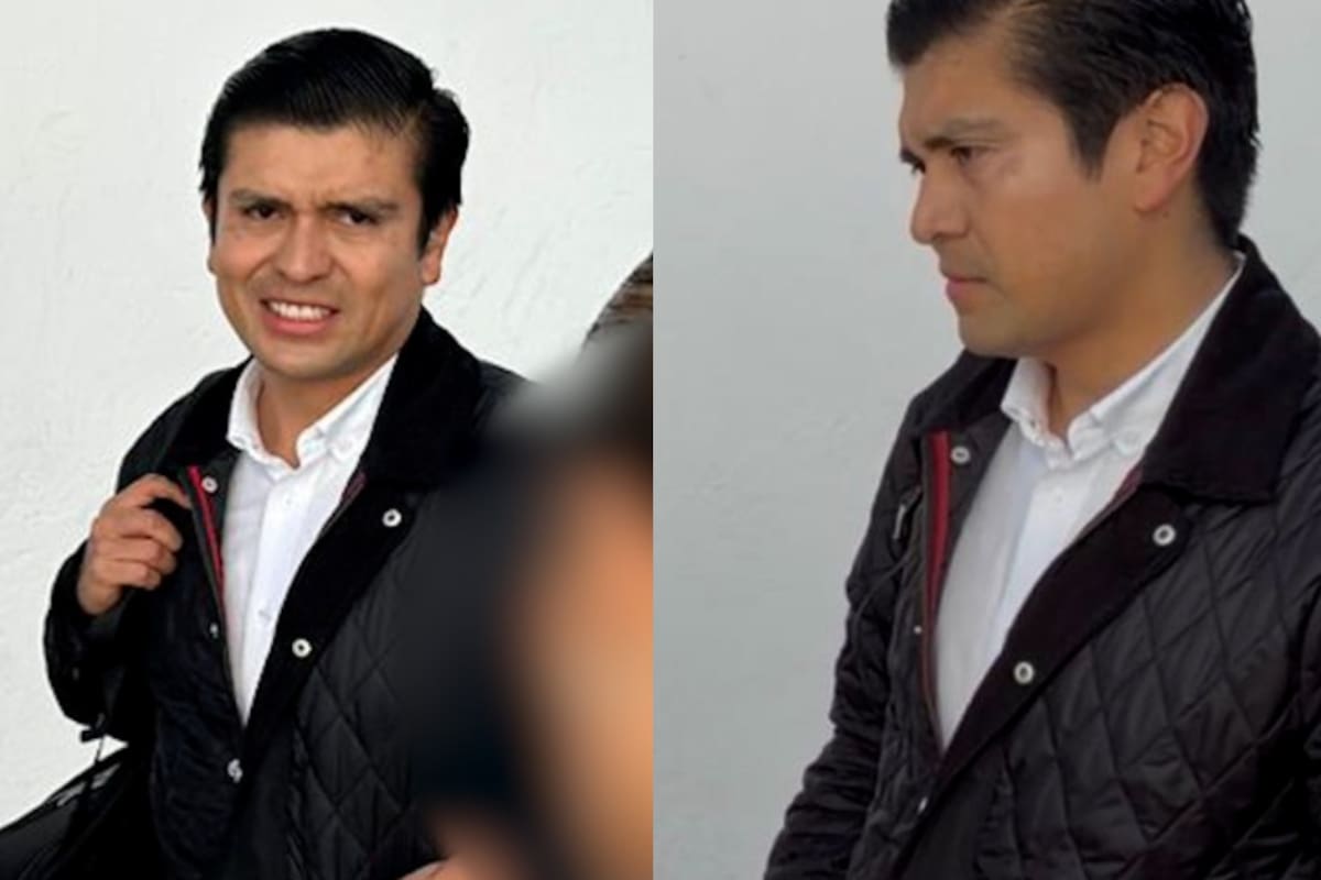 Agentes judiciales abordaron al mandatario local frente a la sede administrativa.