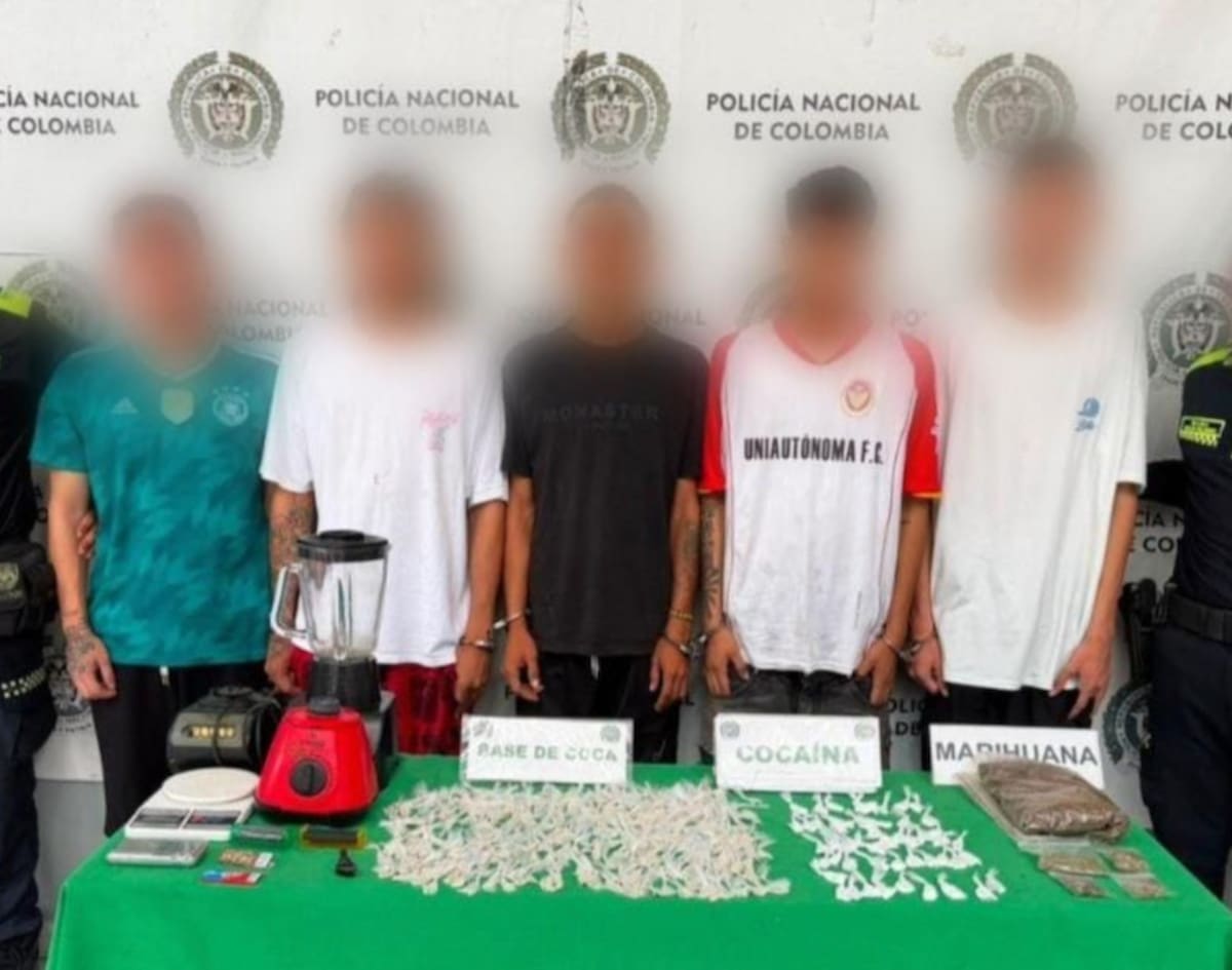 Las autoridades incautaron durante los allanamientos 260 gramos de marihuana, 76 gramos de base de coca y 41 gramos de cocaína.//Cortesía Policia Mebar.