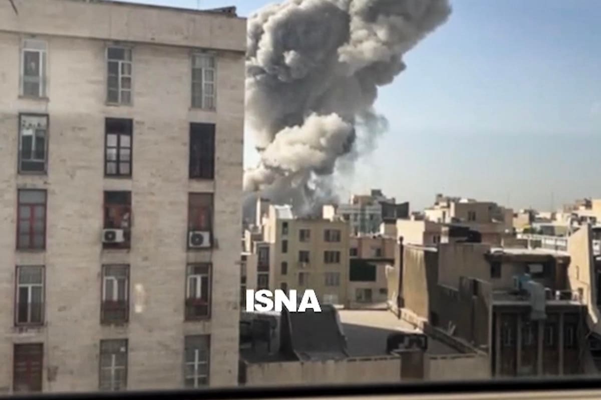 Captura del video de los momentos posteriores al bombardeo en la ciudad de Minab (Irán). | Foto: Efe