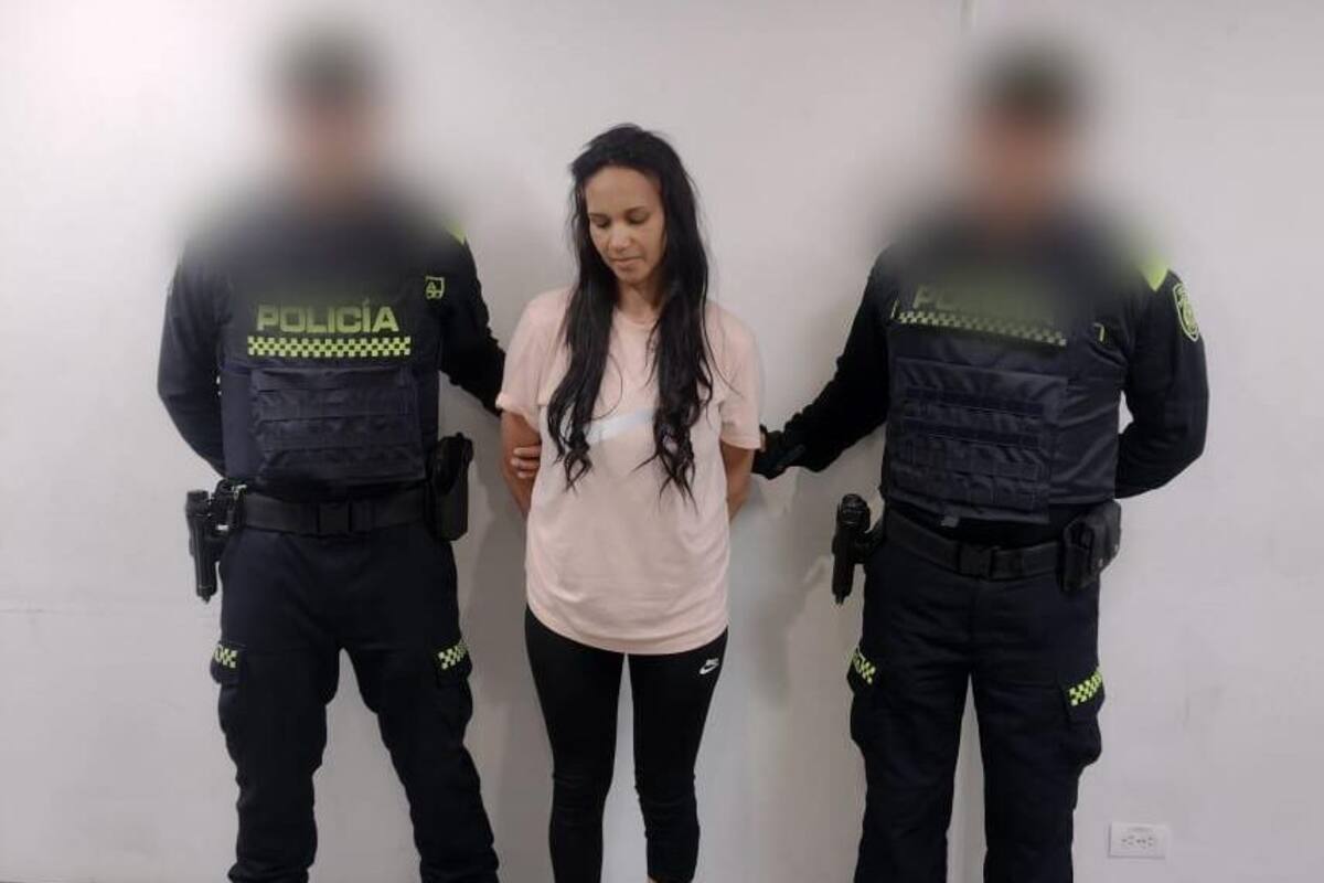 Yajaira Isabel Martelo Vega, capturada por el delito de extorsión.