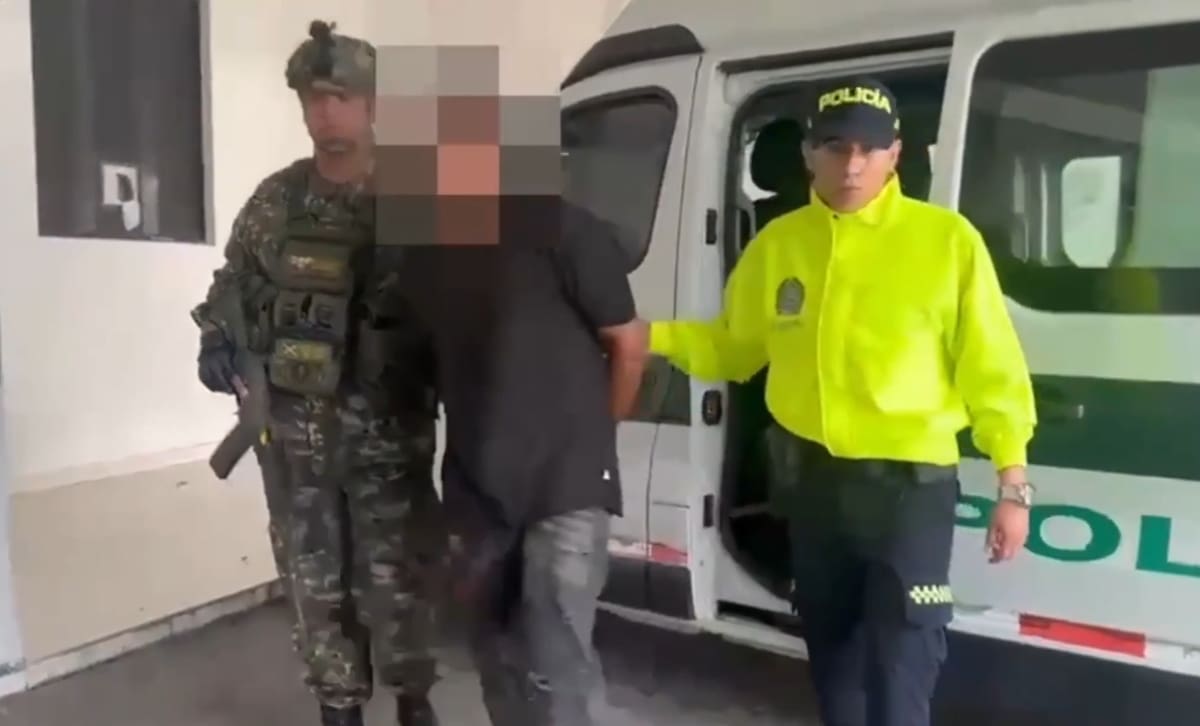 Capturado alias ‘Culebro’, señalado del ataque que dejó dos policías muertos. | Foto: Tomada de Video.