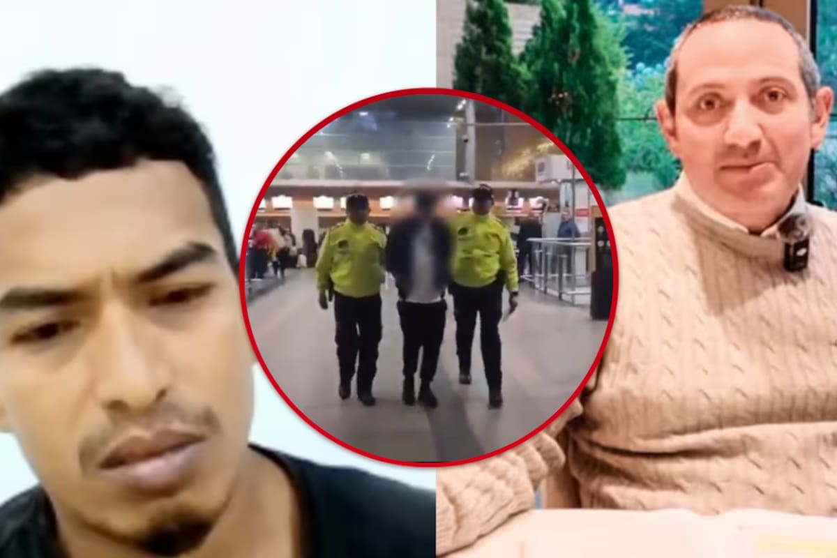 Jherson Leonardo Contreras, alias ‘Bam Bam’, fue detenido en El Dorado por el crimen del empresario Gustavo Aponte. Foto de Archivo // Captura de video.