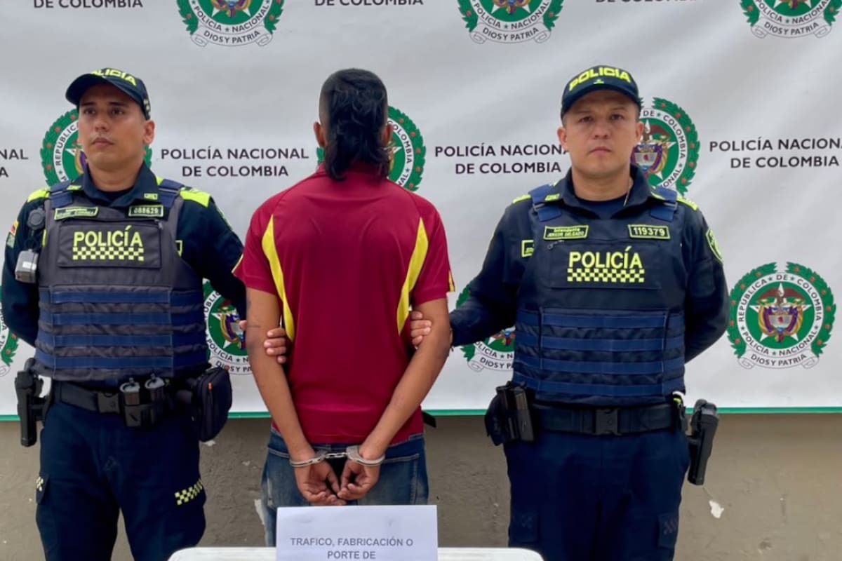 Capturan a alias ‘El Diablo’ con dosis de cocaína en Santander