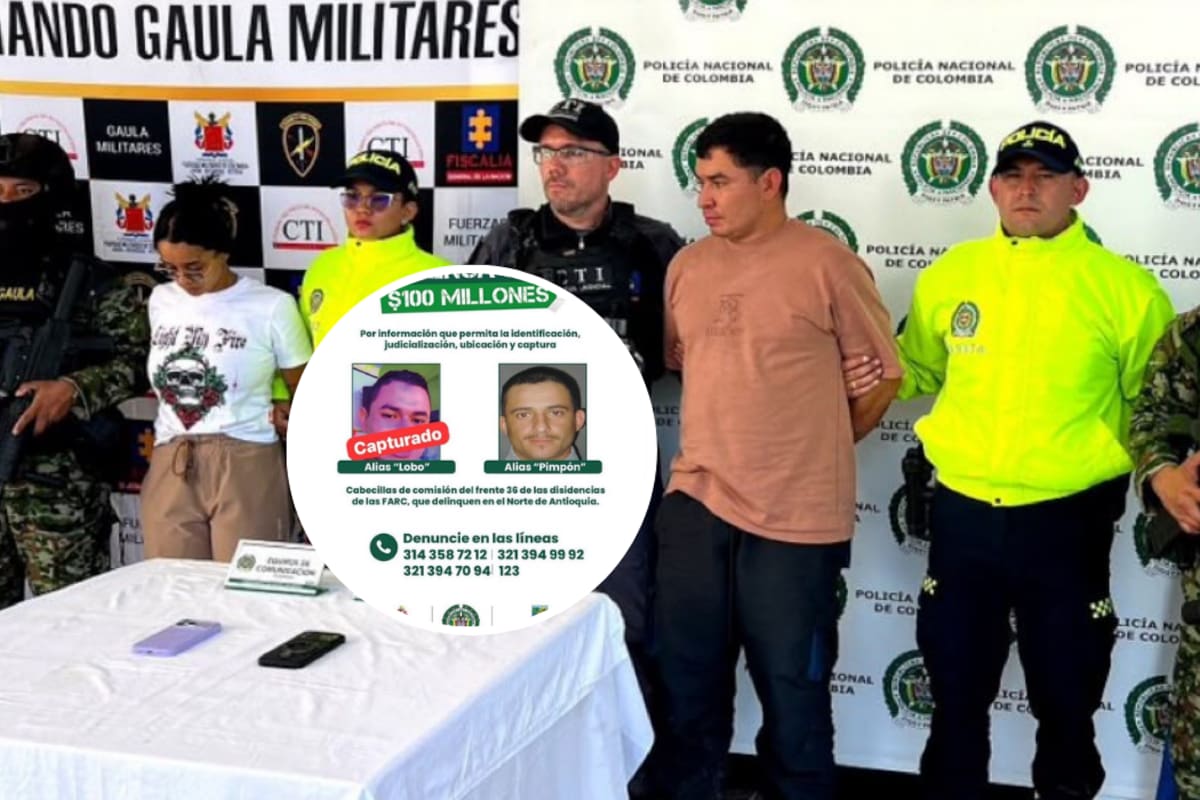 El hombre fue detenido en zona rural de Valdivia junto con alias Samanta. Las autoridades lo vinculan con desplazamientos, reclutamiento de menores y otros delitos. Fotos tomadas de: X.