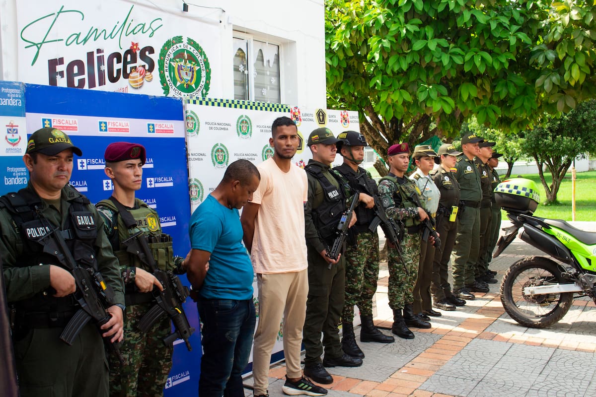 Capturan a dos presuntos integrantes de las Disidencias de las Farc en el Magdalena Medio.