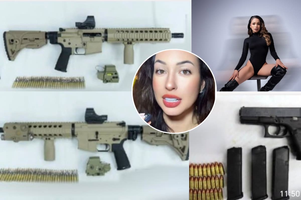 Las autoridades incautaron un fusil, dos pistolas y cientos de cartuchos durante el operativo realizado en una vivienda del sector de Pance, en Cali. Foto: Fiscalía General de la Nación. // Redes Sociales.
