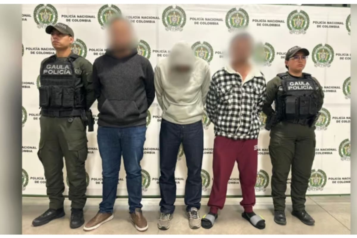 Capturan en Bogotá a banda que extorsionaba con falsas encomiendas. | Foto: Tomada de Q' Hubo Bogotá.