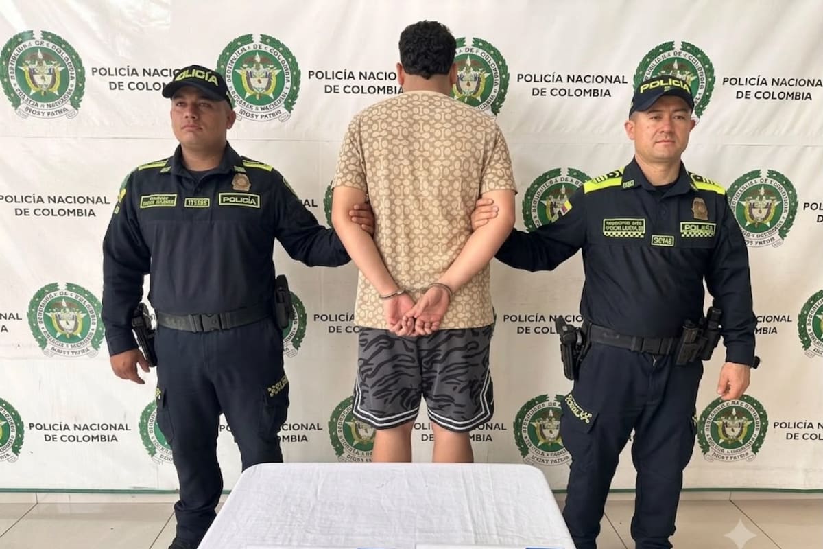 Capturan en pleno centro de Bucaramanga a hombre buscado por narcotráfico