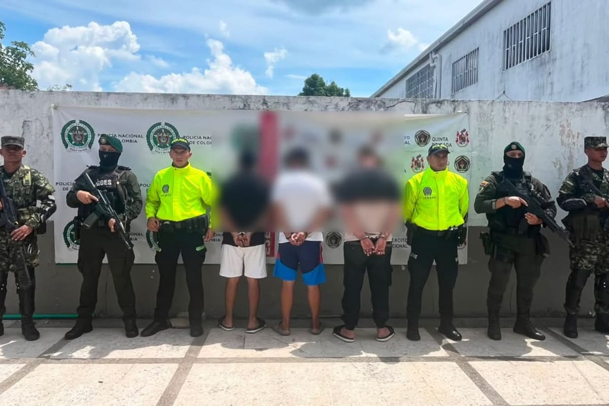 Capturan en Santander a tres integrantes del Clan del Golfo que extorsionaban a ganaderos y comerciantes