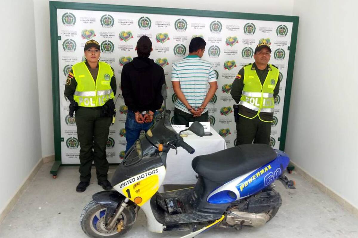 Los hombres fueron detenidos y están a la espera de que se defina su situación jurídica. (Foto: Suministrada / VANGUARDIA LIBERAL )