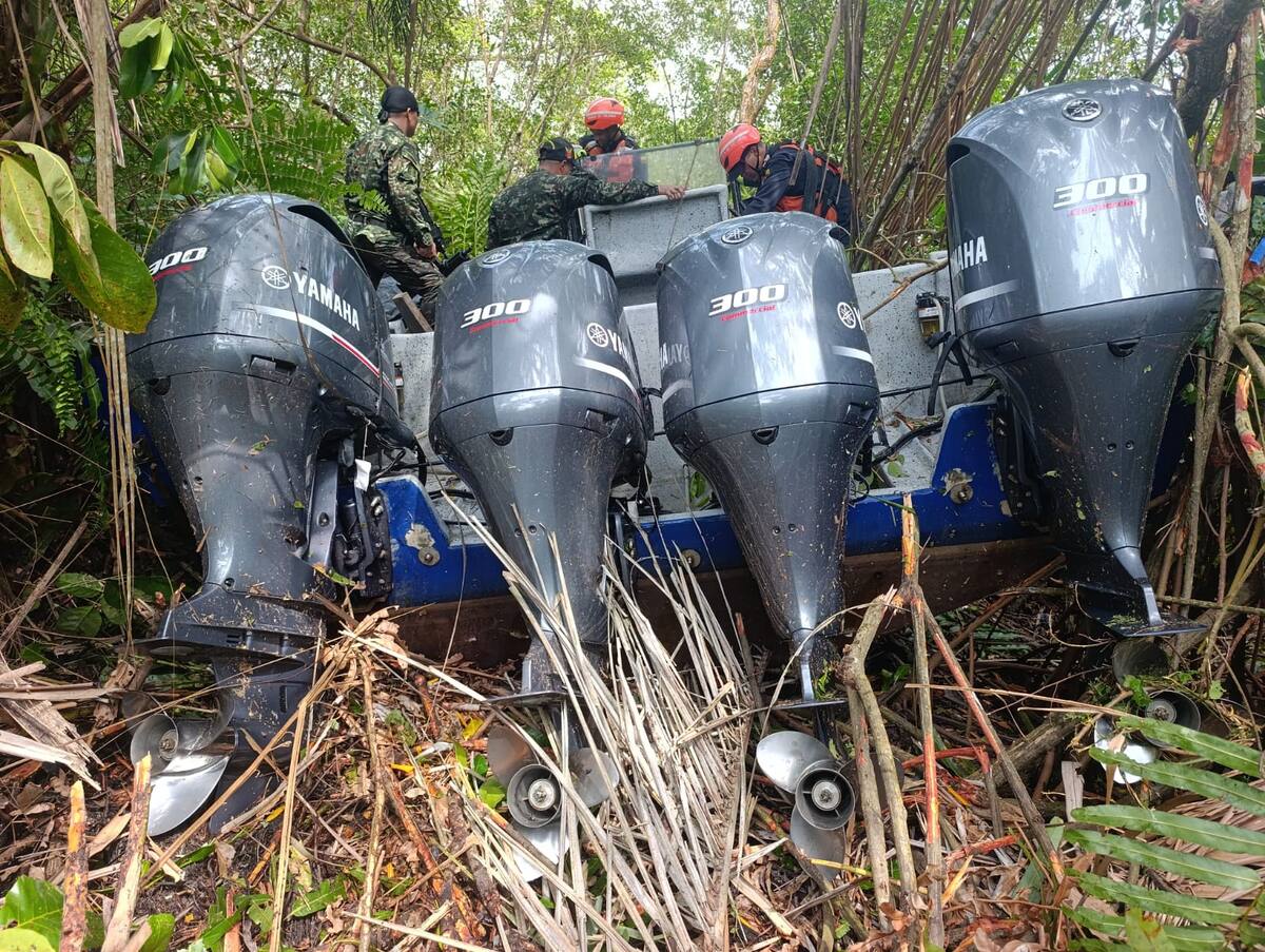 Fuerzas Armadas frustran envío de cocaína a Centroamérica. // Foto: cortesía - Armada Nacional.