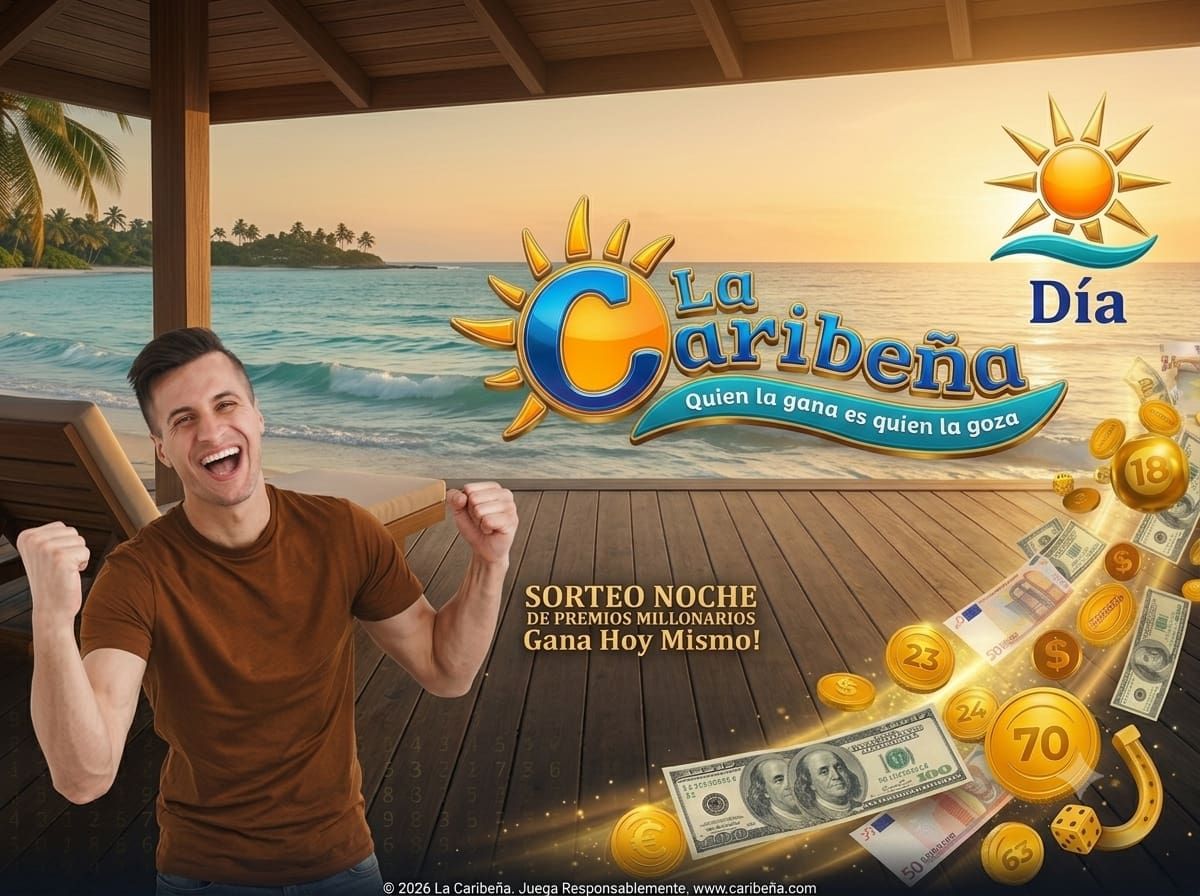Caribeña Día: resultado del sorteo de hoy.