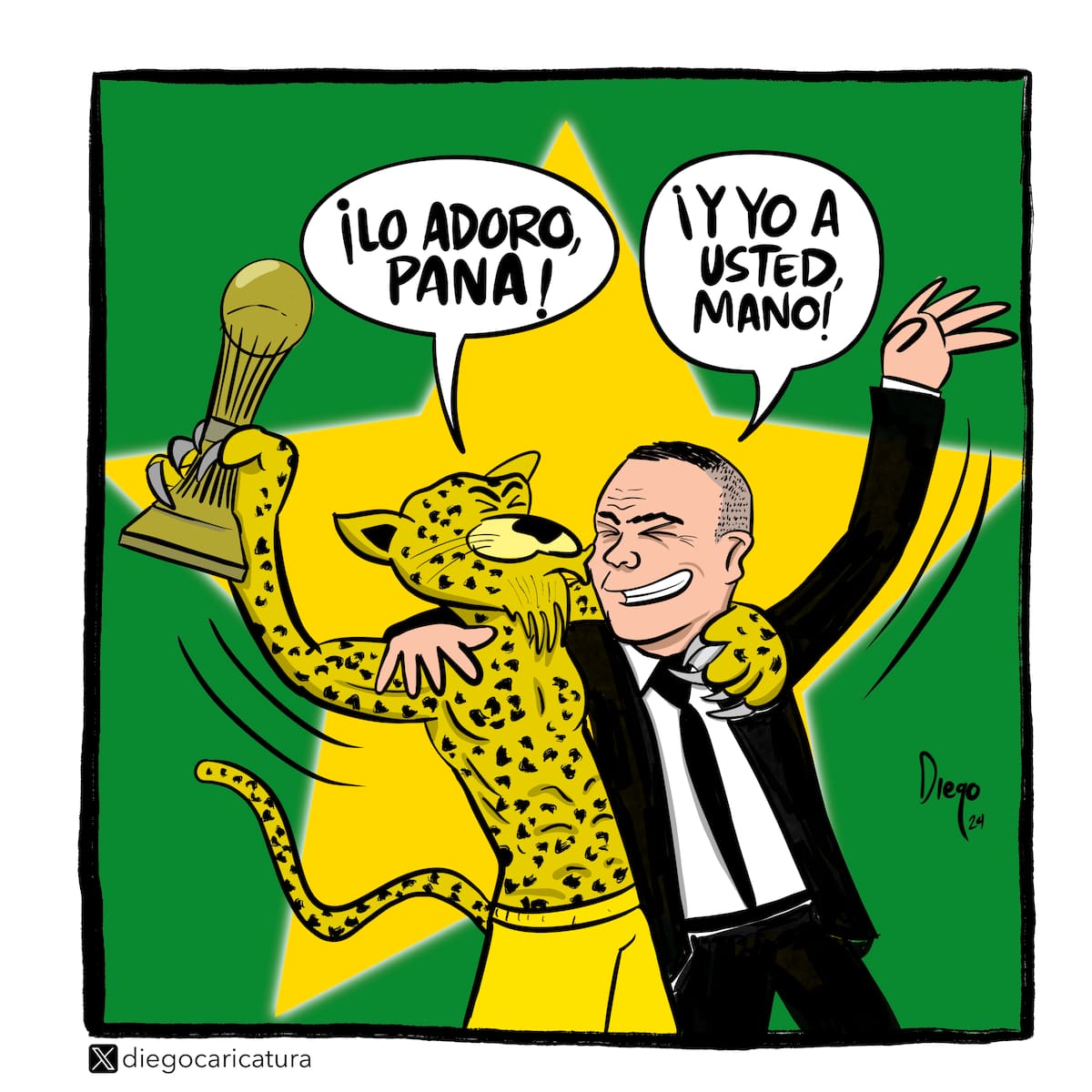 En caricaturas: el camino de Atlético Bucaramanga hasta su primer grito de campeón. Caricatura: Cortesía Diego García / Diego Caricatura.