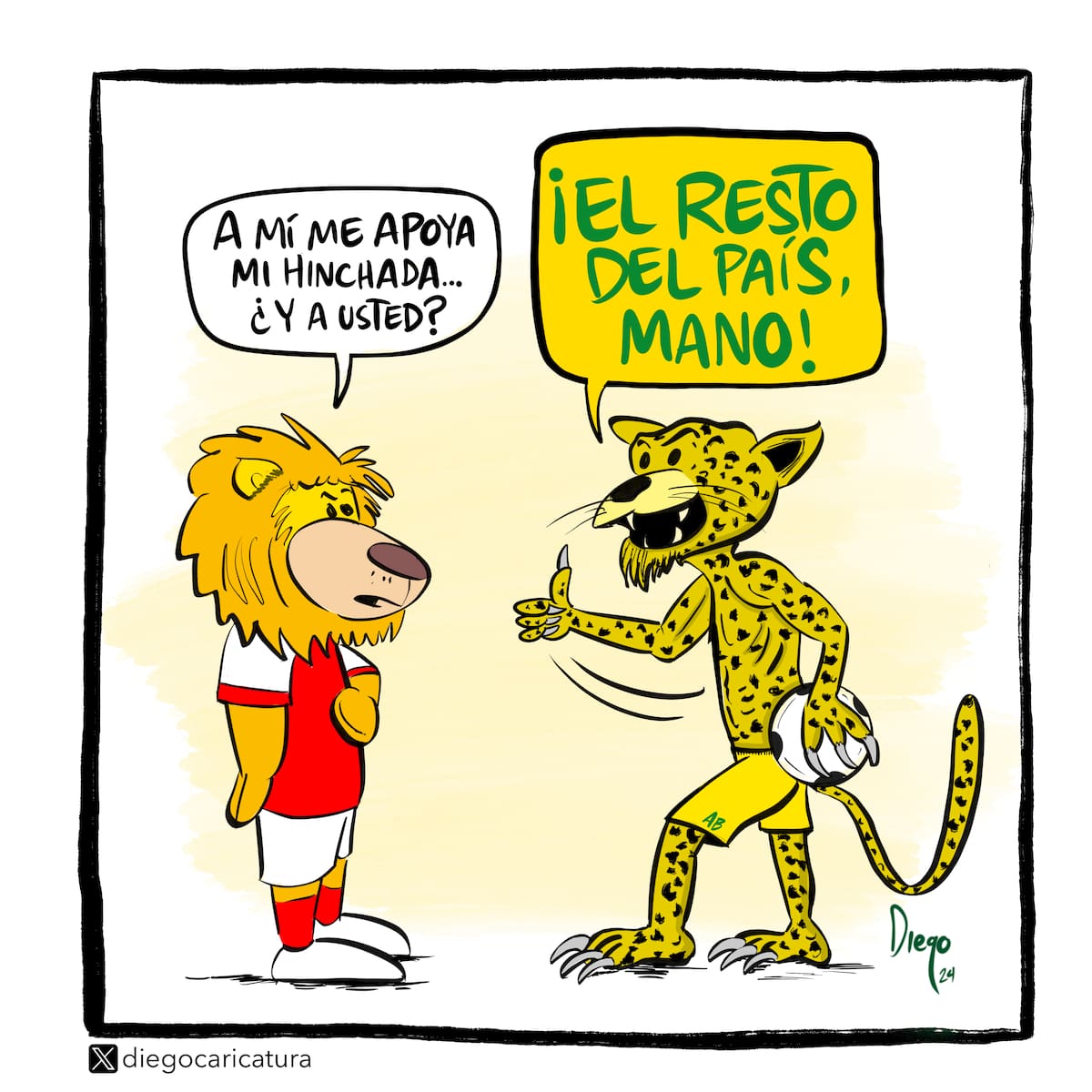 En caricaturas: el camino de Atlético Bucaramanga hasta su primer grito de campeón. Caricatura: Cortesía Diego García / Diego Caricatura.