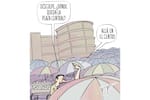 Plaza Central: sin espacio y sin público