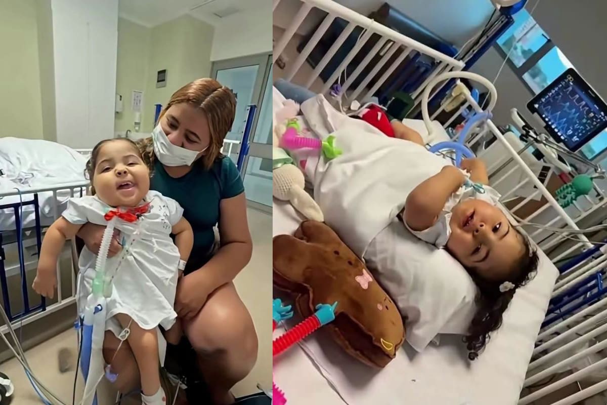 Carla, niña que vive con ventilador mecánico. Foto: captura de video