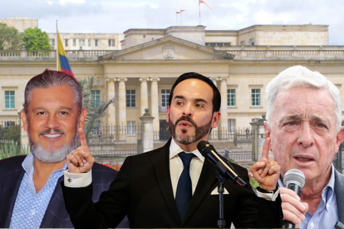 A través de sus redes sociales, Carlos Suárez hizo un llamado al expresidente Álvaro Uribe para "pasar la página" y priorizar la unidad del país. Foto recreada en Canva.