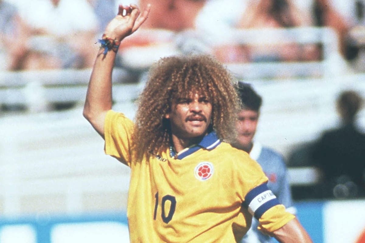 Carlos Valderrama jugó los Mundiales de Italia 1990, Estados Unidos 1994 y Francia 1998. Foto: Efe.