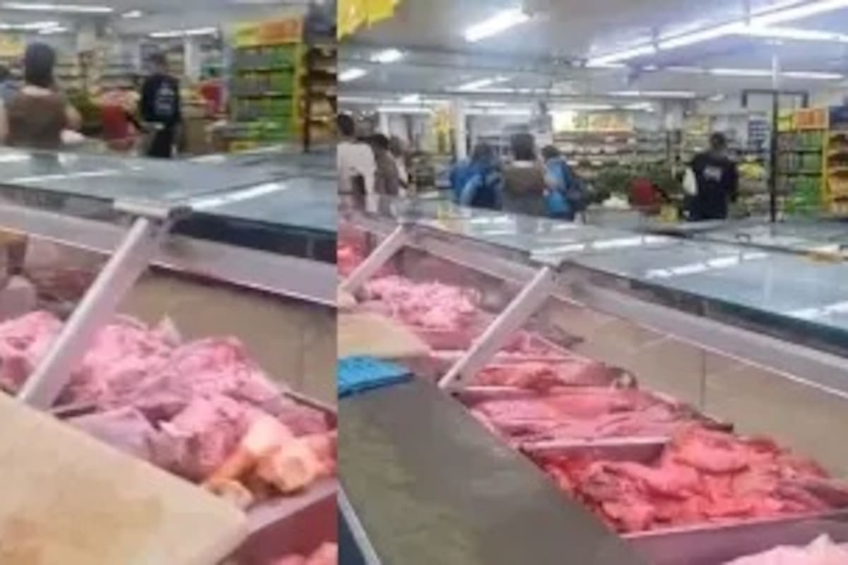 Funcionarios de la Secretaría de Salud de Cali durante la inspección sanitaria realizada al supermercado del nororiente de la ciudad tras denuncias difundidas en redes sociales.