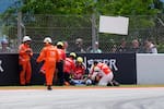 Espeluznante accidente en MotoGP: La moto de Álex Márquez salió volando; el piloto se encuentra fuera de peligro