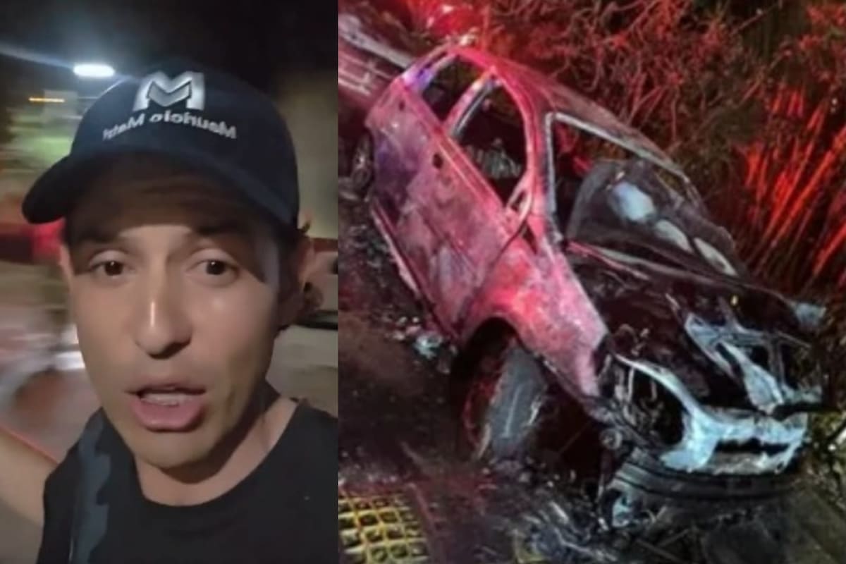 Mauricio Matri denuncia que le incendiaron el carro en Santander a días de las elecciones.
Foto: captura de video.