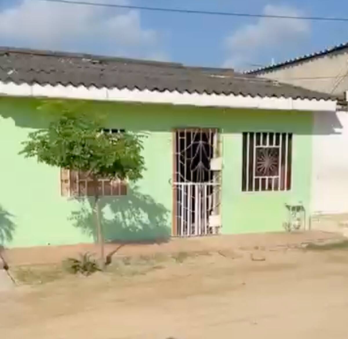 Esta es la casa donde Albeiro Rafael Fontalvo Hernández quitó la vida. a su hija de 7 años contándole el cuello,.//Cortesía Red de Cooperantes.