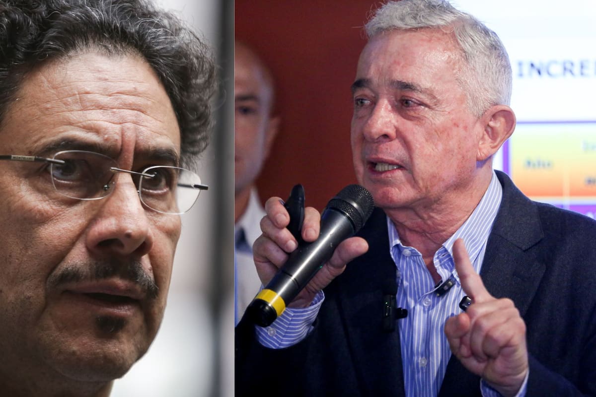 Iván Cepeda, senador del Pacto Histórico; Álvaro Uribe, expresidente de Colombia. // Fotos: Colprensa.