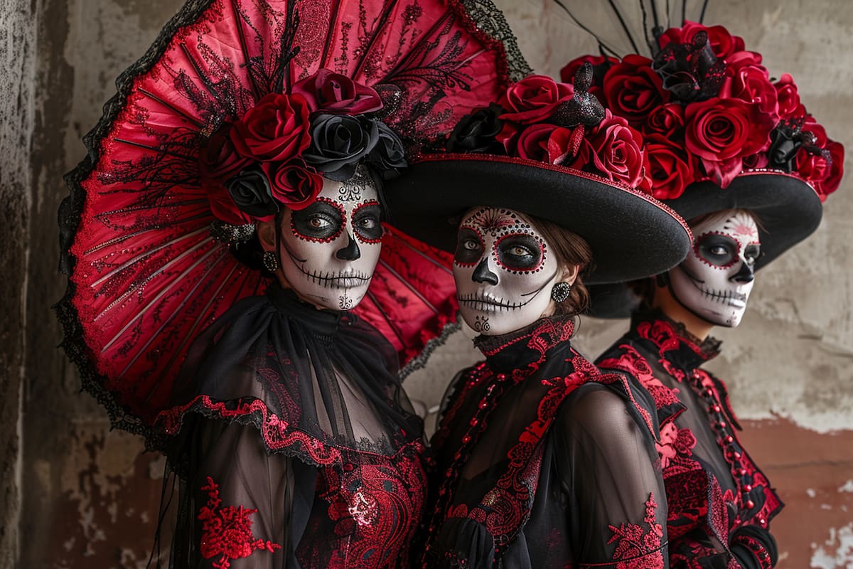 Durante el Día de Muertos, los mexicanos celebran la muerte. Se trata de una fiesta alegre y llena de color.