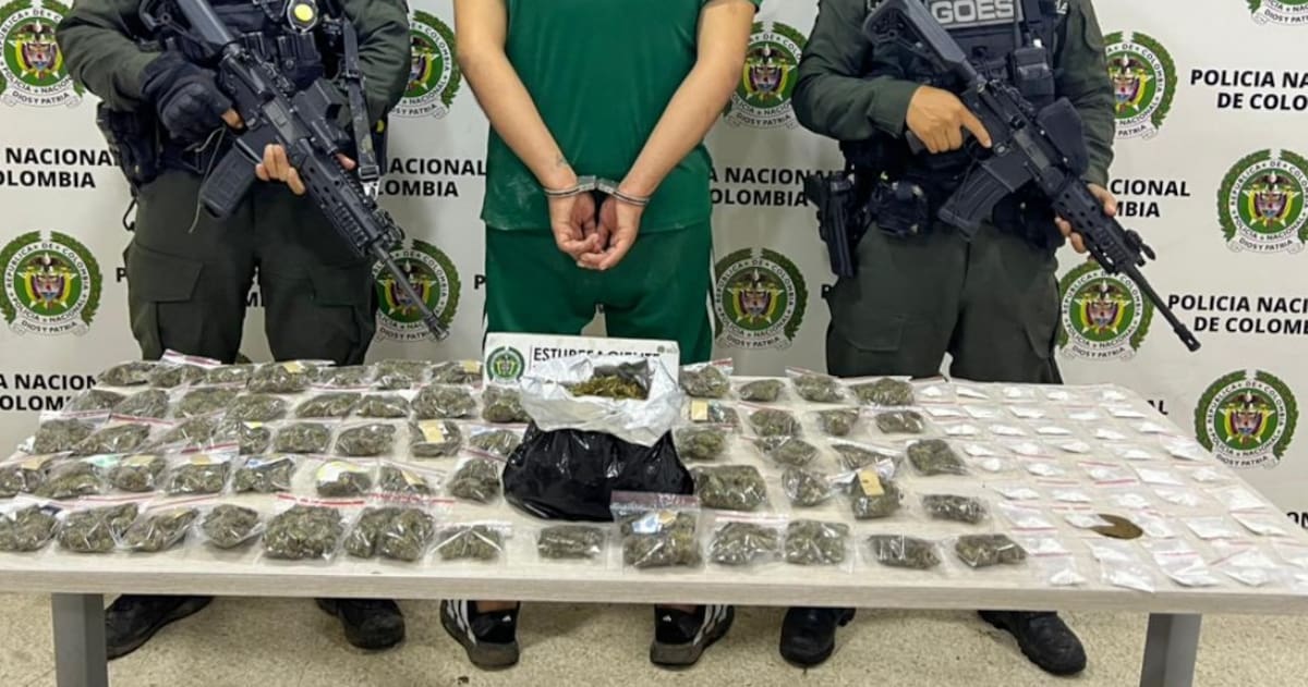 Cayó alias ‘Yesid’: tenía marihuana y base de coca listas para la venta en Bucaramanga
