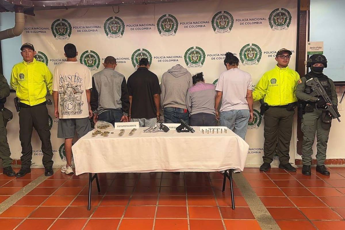 Cayó red criminal ‘La Argentina’ en operativo en Piedecuesta: seis capturas