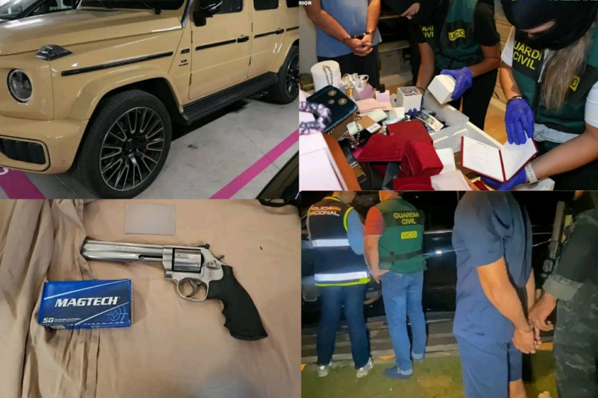 Las autoridades realizaron decenas de registros en varias ciudades de España como parte de la investigación contra la organización. Fotos tomadas de: Redes Sociales.