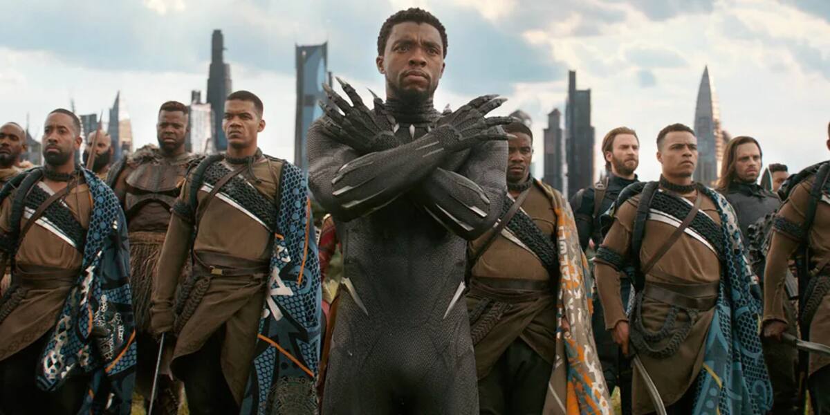 Chadwick Boseman en 'Pantera Negra'.