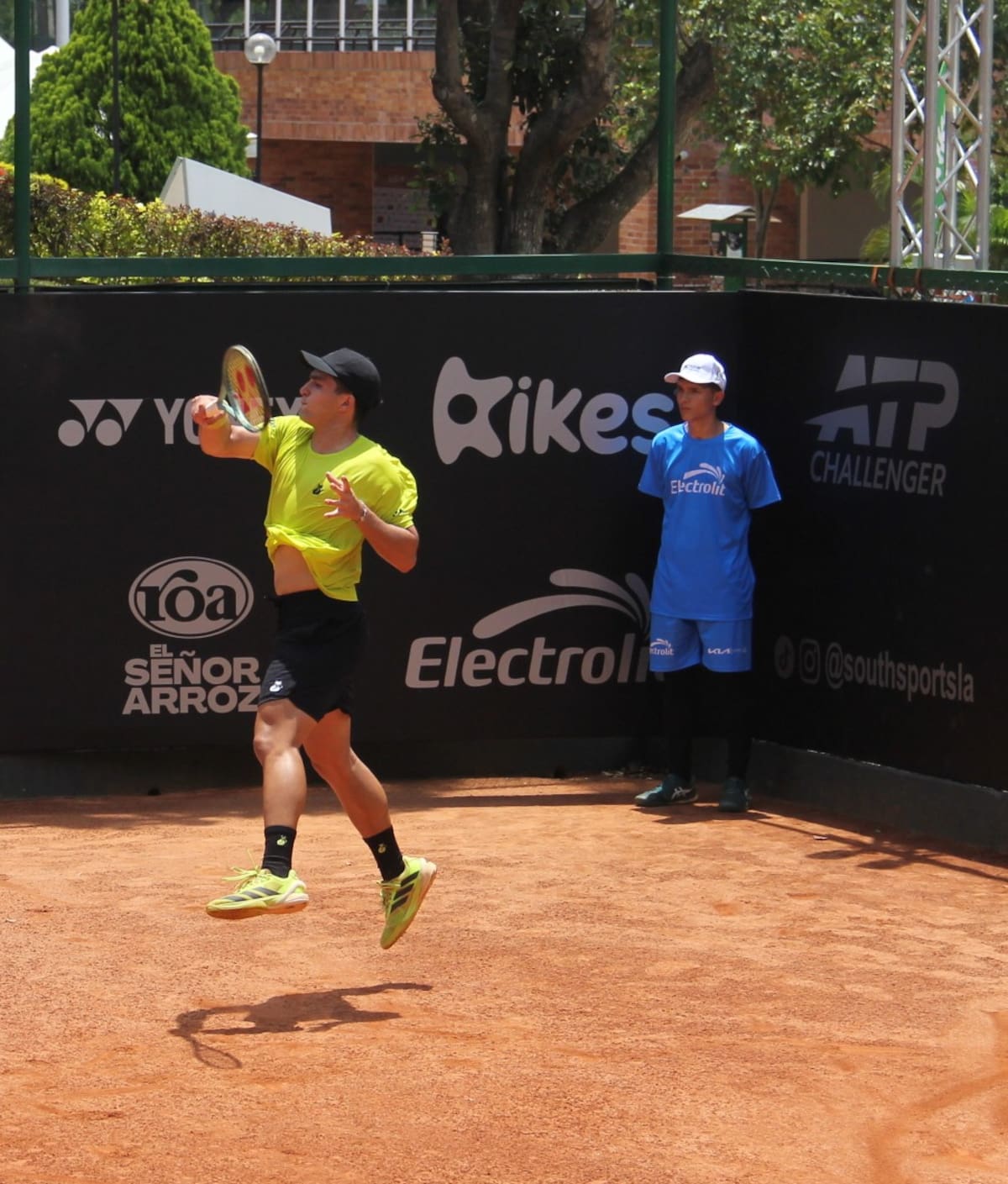 Se cumple la fase clasificatoria del Challenger de Tenis KIA Open de Bucaramanga, que se desarrolla en el Club Campestre de Bucaramanga. Foto: Cortesía organización del evento.