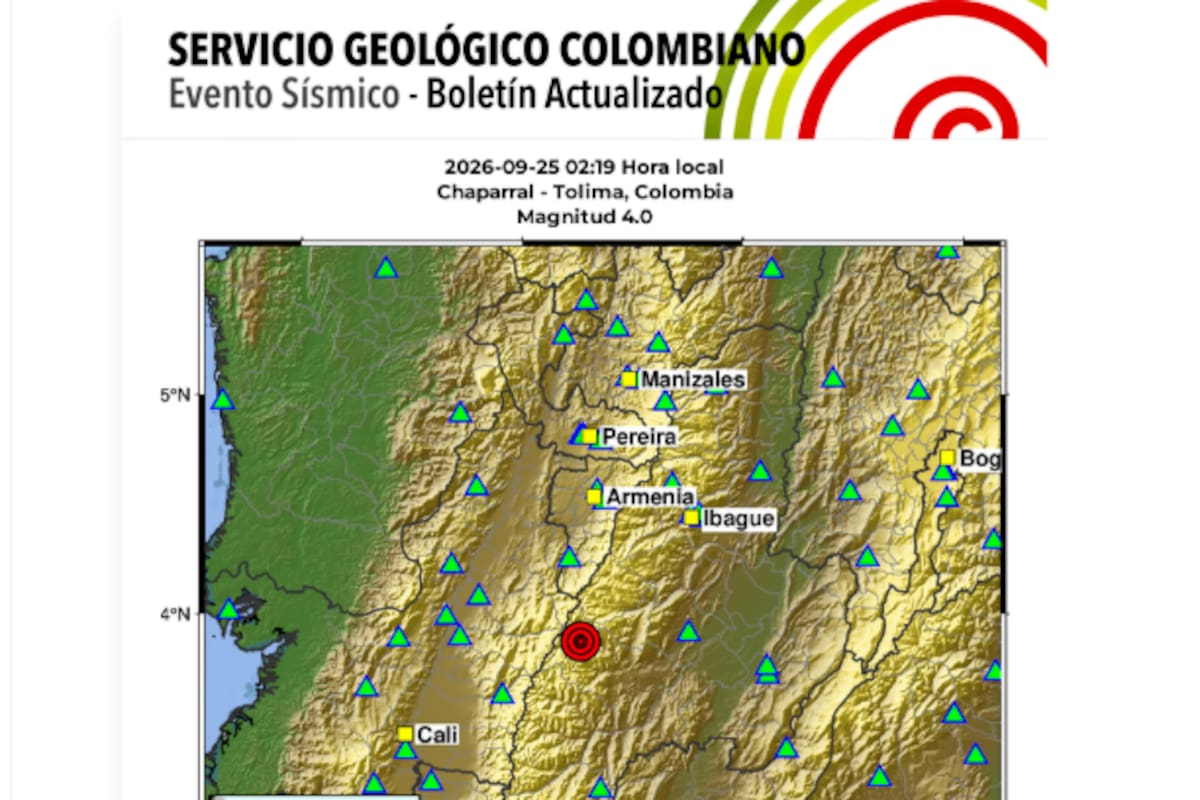 Chaparral vive con temor por más de 600 temblores y recuerdan el terremoto de 1827. | Foto: Tomado de Servicio Geológico Colombiano.