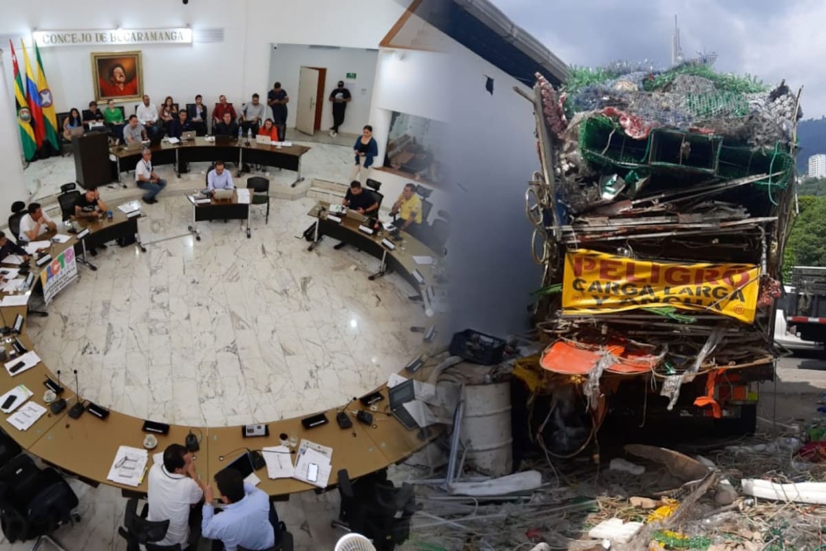 La presunta pérdida de chatarra del alumbrado de Bucaramanga será objeto de debate en el Concejo (Fotomontaje / VANGUARDIA)