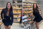 Video en Instagram de la polémica influencer Chloe Lopez: deja ropa interior en supermercados