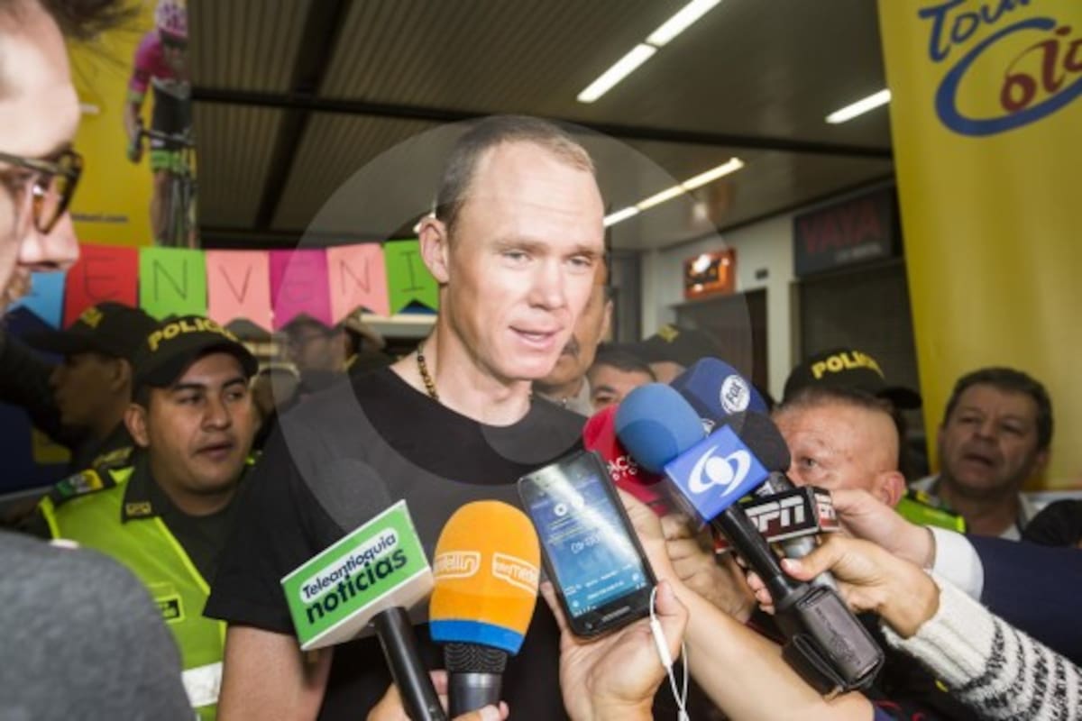 Llegó Froome: “fantástico iniciar temporada aquí”
