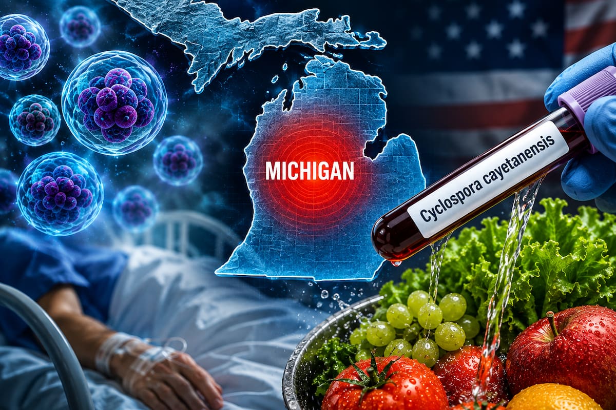 Más de 11,000 casos de la enfermedad ciclosporiasis, transmitida por alimentos, se han registrado en Michigan desde principios de mayo de 2026.
