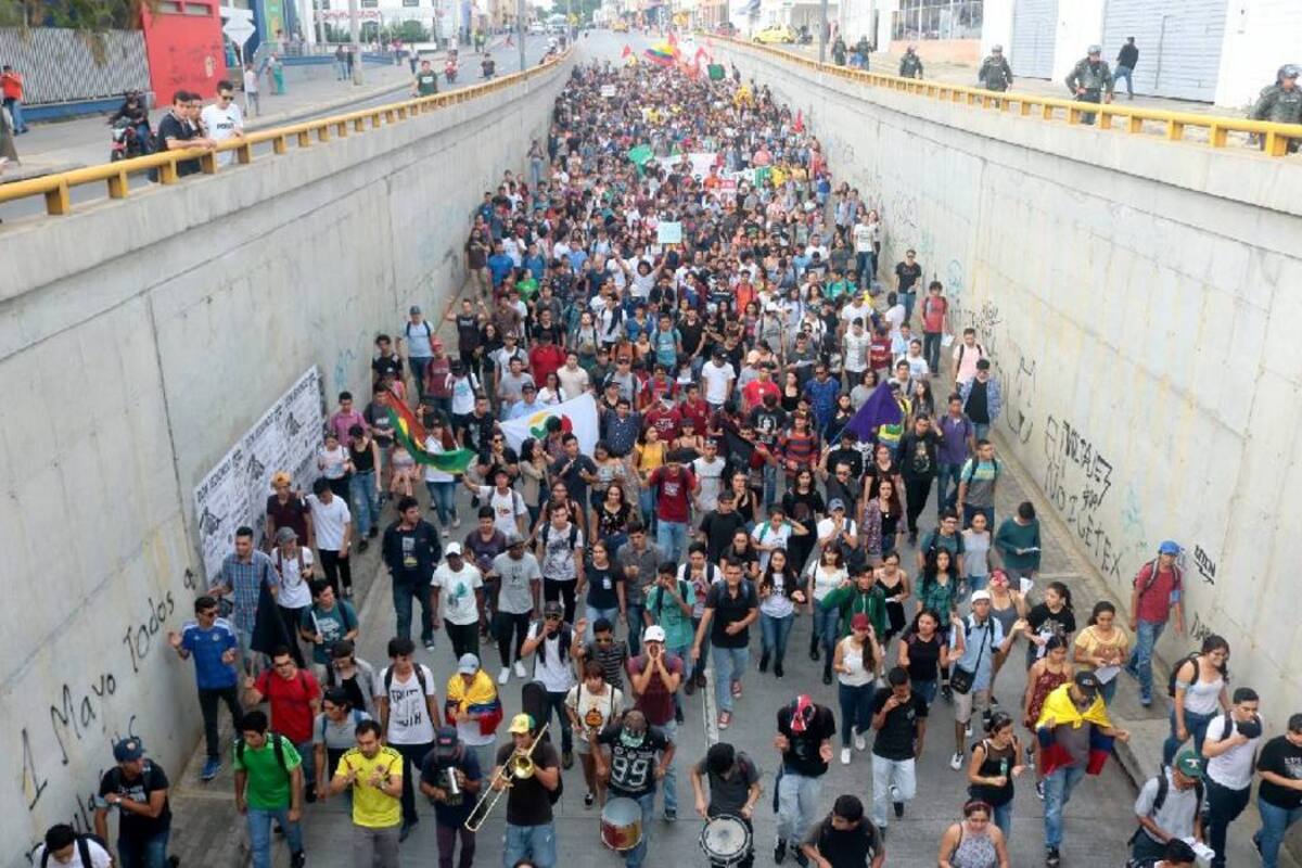 La marcha que arranca hoy, 18 de noviembre, se espera culmine en la capital del país antes del 28 de noviembre cuando se realizará la toma de Bogotá. (Foto: Archivo / VANGUARDIA LIBERAL)