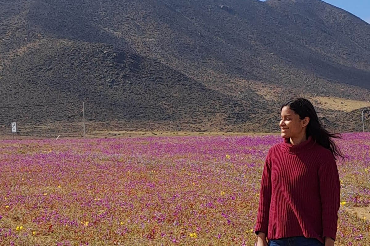 Jeimy Jiseth Moscote, científica egresada de la Udes, investiga en el desierto de Atacama cómo ayudar a los cultivos a resistir la sequía. Foto suministrada/VANGUARDIA