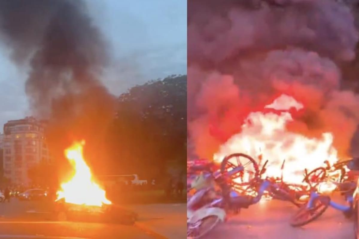 Cientos de arrestos y un policía herido: el saldo de los festejos de aficionados del PSG | Videos tomado de X